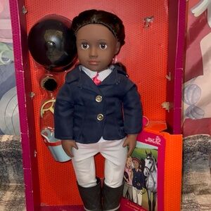 Our Generation Rashida Posable 18-inch Horseback Riding Doll